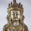 Buddhist Statue Of Aparimita Silver And Gold Plated, Antique Finishing, Chepame, Amitayus - Image 3