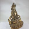 Buddhist Statue Of Aparimita Silver And Gold Plated, Antique Finishing, Chepame, Amitayus - Image 2