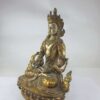 Buddhist Statue Of Aparimita Silver And Gold Plated, Antique Finishing, Chepame, Amitayus - Image 4