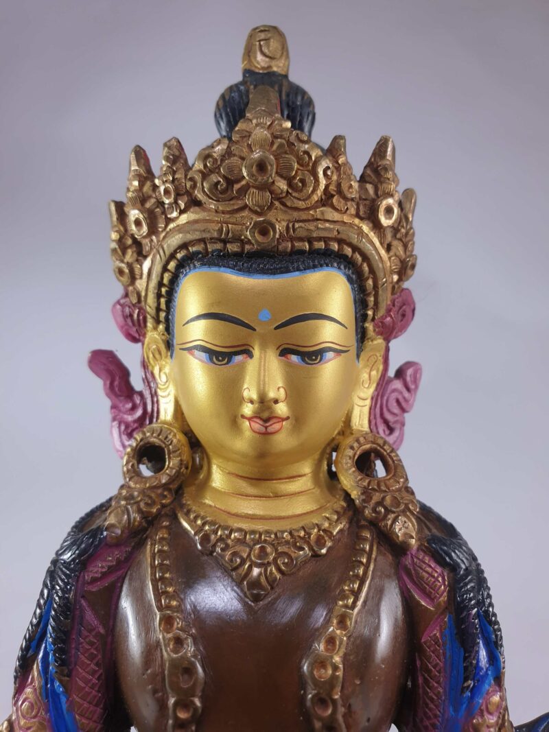Buddhist Statue Of Aparimita Traditional Color Finishing, Chepame, Amitayus - Image 3