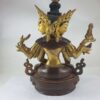Buddhist Statue Of Ushnisha Vijaya Aka. Namgyalma, Partly Gold-Plated, Painted Face - Image 3