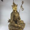 Old Stock: Buddhist Statue of Padmasambhava, Full Gold-Plated with Antique Finishing - Image 2