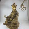 Old Stock: Buddhist Statue of Padmasambhava, Full Gold-Plated with Antique Finishing - Image 4