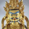 Buddhist Statue of Yellow Jambhala (Full Gold Plated with Painted Face) - Image 3
