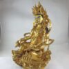 Buddhist Statue of Yellow Jambhala (Full Gold Plated with Painted Face) - Image 4