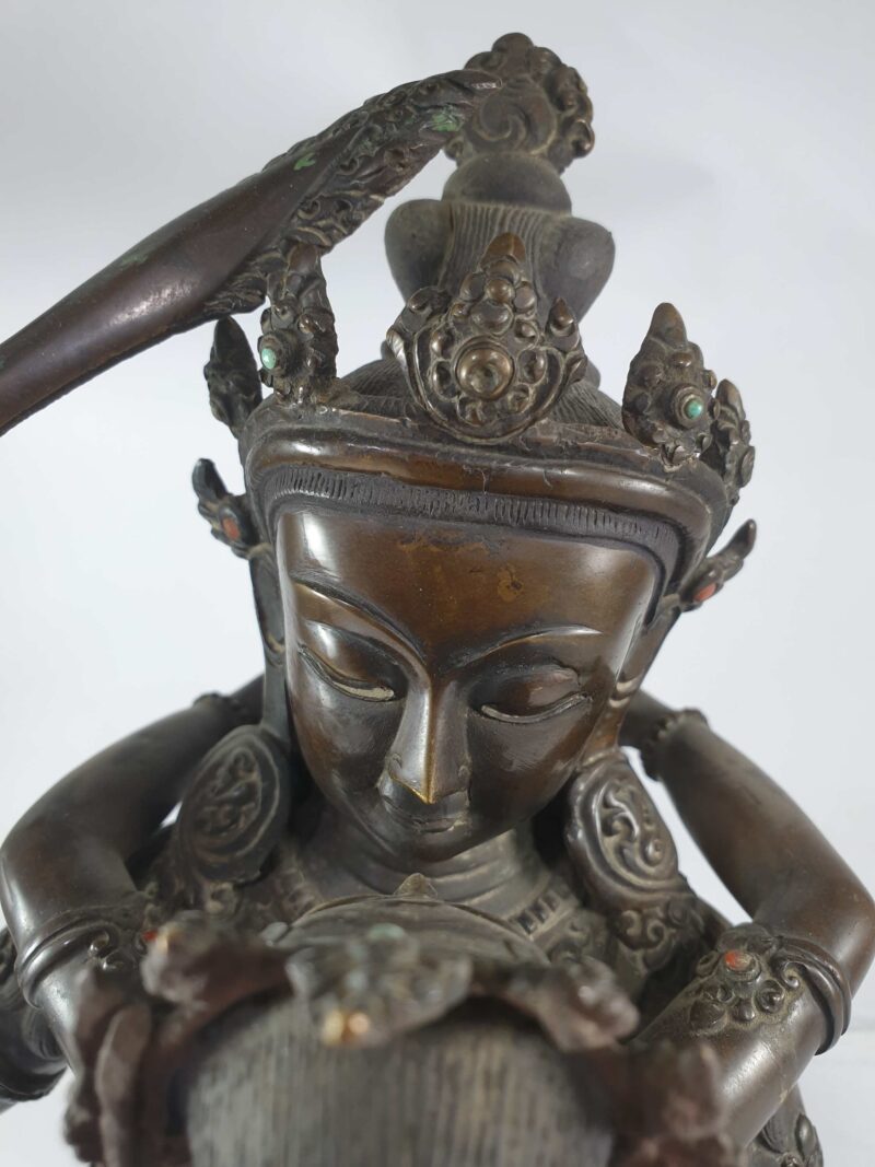 Buddhist Statue of Manjushri with Consort (Yab-Yum) - Image 5