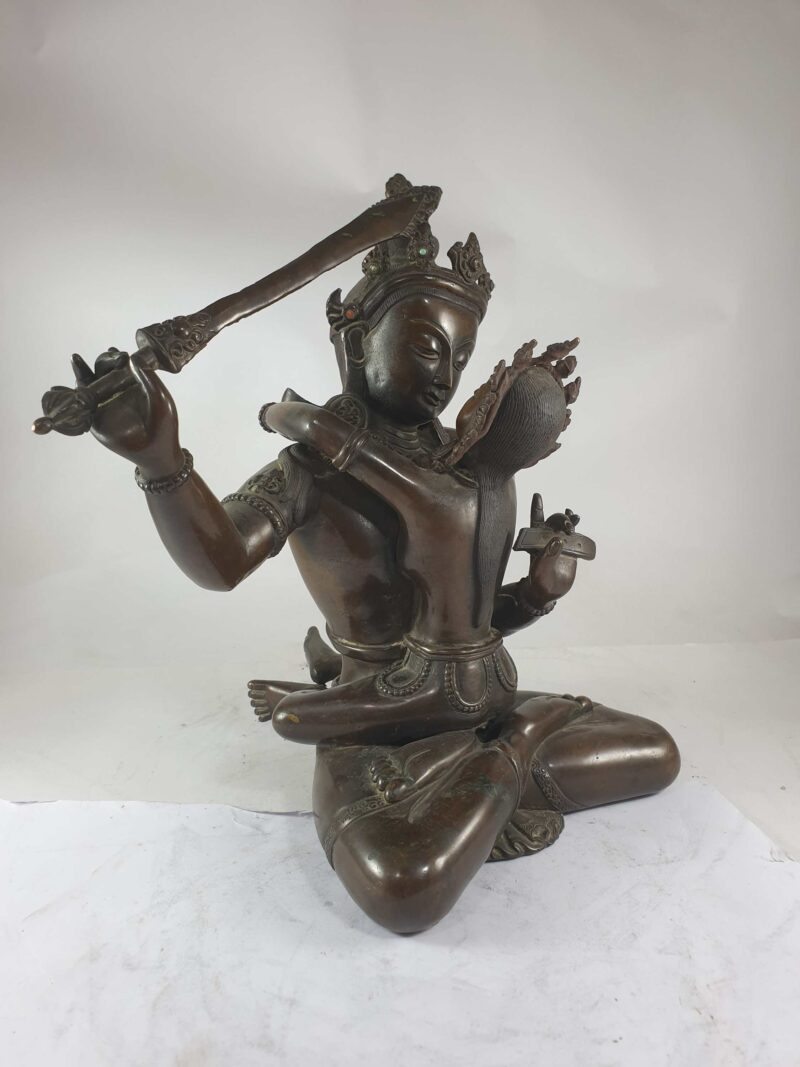 Buddhist Statue of Manjushri with Consort (Yab-Yum) - Image 2