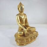Buddhist Statue of Shakyamuni Buddha, Full Gold Plated - Image 2