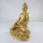 Buddhist Statue of Shakyamuni Buddha, Full Gold Plated - Image 4