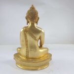 Buddhist Statue of Shakyamuni Buddha, Full Gold Plated - Image 5
