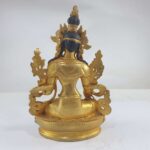 Buddhist Statue of White Tara, Full Gold Plated - Image 5