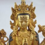 Buddhist Statue of Chenrezig, Full Gold Plated - Image 3
