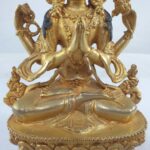 Buddhist Statue of Chenrezig, Full Gold Plated - Image 7