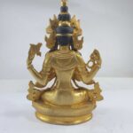 Buddhist Statue of Chenrezig, Full Gold Plated - Image 6