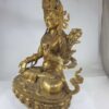 Buddhist Statue of White Tara – Full Gold Plated, Antique Finishing - Image 3