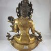 Buddhist Statue of White Tara – Full Gold Plated, Antique Finishing - Image 4