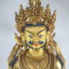 Buddhist Statue of Yellow Jambhala – Full Fire Gold Plated, Painted Face - Image 3
