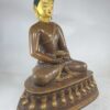 Amitabha Buddha Statue – Partly Gold Plated, Painted Face - Image 2