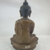 Shakyamuni Buddha Statue – Chocolate Oxidized, Painted Face - Image 4