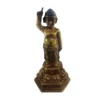 Miniature Statue of Baby Siddhartha Gautama – Bronze Finish