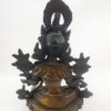 Buddhist Statue of White Tara – Chocolate Oxidized Finish - Image 4
