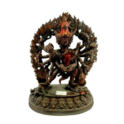 Buddhist Statue of Chakrasamvara (Heruka) – Chocolate Oxidized