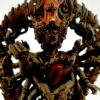 Buddhist Statue of Chakrasamvara (Heruka) – Chocolate Oxidized - Image 3
