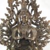 Buddhist Statue of Cundi – Chocolate Oxidized Finish - Image 4