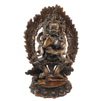 Buddhist Statue of Mahakala Panjaranatha – Chocolate Oxidized Finish