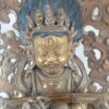 Buddhist Statue of Mahakala Panjaranatha – Chocolate Oxidation Finish - Image 3