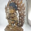 Buddhist Statue of Mahakala Panjaranatha – Chocolate Oxidation Finish - Image 4