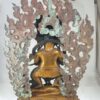 Buddhist Statue of Mahakala Panjaranatha – Chocolate Oxidation Finish - Image 5
