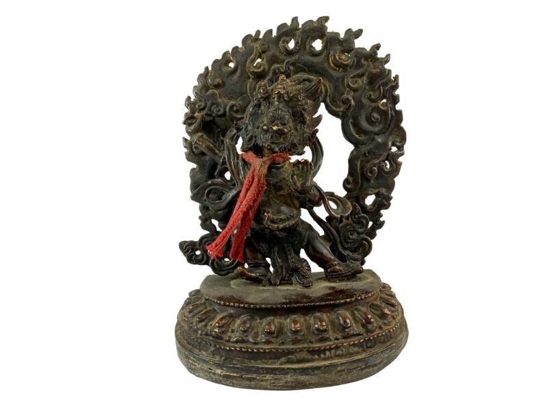 Buddhist Statue of Vajrapani – Chana Dorje, Antique Patina Finish