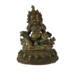 Buddhist Statue of Yellow Jambhala – Antique Finishing