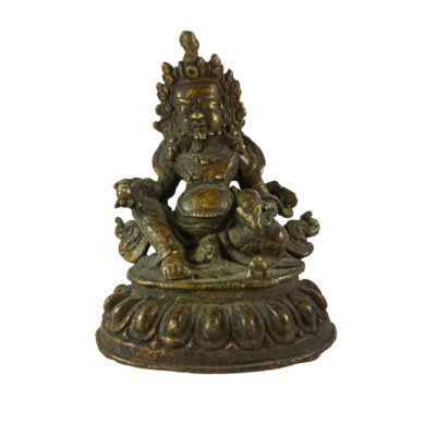 Buddhist Statue of Yellow Jambhala – Antique Finishing