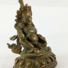 Buddhist Statue of Yellow Jambhala – Antique Finishing - Image 2