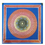Stock Clearance – Hand-Painted Mantra Mandala (Square Mandala)