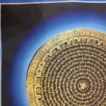Stock Clearance – Hand-Painted Mantra Mandala (Square Mandala) - Image 2