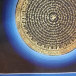 Stock Clearance – Hand-Painted Mantra Mandala (Square Mandala) - Image 4