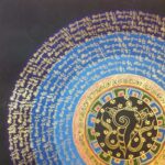 Stock Clearance – Hand-Painted Mantra Mandala (Square Mandala) - Image 2