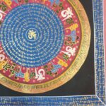 Stock Clearance – Hand-Painted Mantra Mandala (Square Mandala) - Image 5