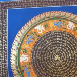 Stock Clearance – Hand-Painted Mantra Mandala (Square Mandala) - Image 2