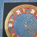 Stock Clearance – Hand-Painted Mantra Mandala (Square Mandala) - Image 2