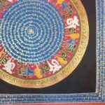 Stock Clearance – Hand-Painted Mantra Mandala (Square Mandala) - Image 5