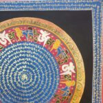 Stock Clearance – Hand-Painted Mantra Mandala (Square Mandala) - Image 3