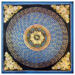 Stock Clearance – Buddhist Hand-Painted Mantra Mandala (Square Mandala)