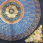 Stock Clearance – Buddhist Hand-Painted Mantra Mandala (Square Mandala) - Image 5