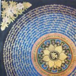Stock Clearance – Buddhist Hand-Painted Mantra Mandala (Square Mandala) - Image 2