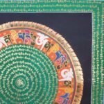 Stock Clearance – Hand-Painted Mantra Mandala (Square Mandala) - Image 3