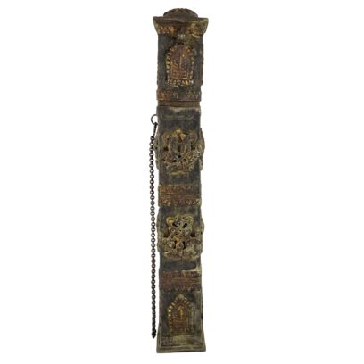 Hand-Beaten Metal Incense Holder with Copper Antique Finishing